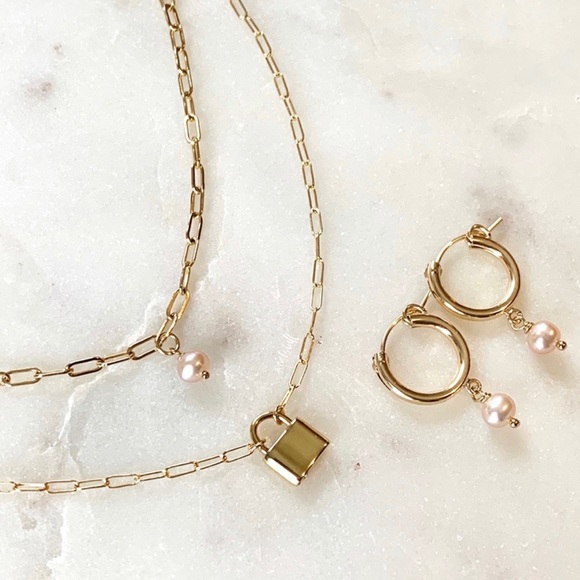 Petite Padlock Necklace - Picture 6 of 8